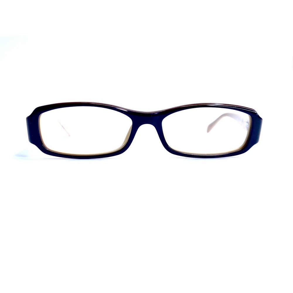 Versace Black Brown Beige Rectangular Eyeglasses Italy MOD 3034B 405 52 15 135